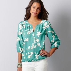 Loft blue blouse